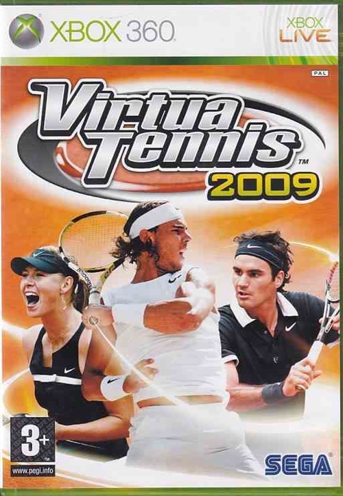 Virtua Tennis 2009 - XBOX Live - XBOX 360 (B Grade) (Genbrug)